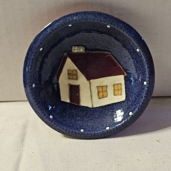 Earthen Vessel Signed Art Pottery 5" Round Bowl Signed 1994 1/2" Diameter - Picture 2 of 7